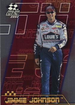 2002 Press Pass Stealth - Gold #P39 Jimmie Johnson Front