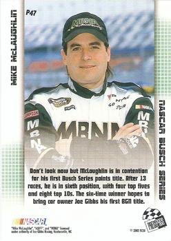 2002 Press Pass Stealth - Gold #P47 Mike McLaughlin Back