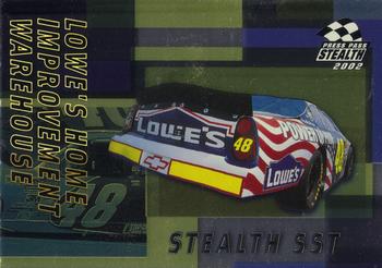 2002 Press Pass Stealth - Gold #P52 Jimmie Johnson's Car Front