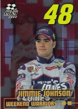2002 Press Pass Stealth - Gold #P69 Jimmie Johnson Front
