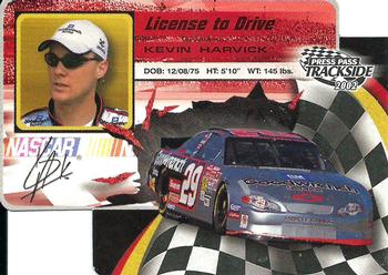 2002 Press Pass Trackside - License to Drive Die Cuts #LDP 13 Kevin Harvick Front