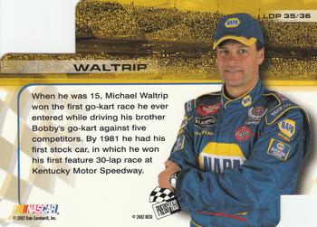 2002 Press Pass Trackside - License to Drive Die Cuts #LDP 35 Michael Waltrip Back