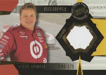 2002 Press Pass Trackside - Pit Stoppers Drivers #PSD 11 Jimmy Spencer Front
