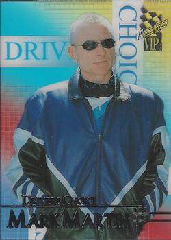 2002 Press Pass VIP - Driver's Choice Transparent #DC 8 Mark Martin Front