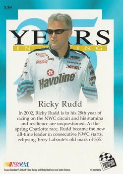 2002 Press Pass VIP - Explosives #X39 Ricky Rudd Back
