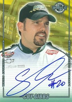 2002 Wheels High Gear - Autographs #NNO Coy Gibbs Front