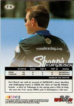 2002 Wheels High Gear - First Gear #F4 Kurt Busch Back