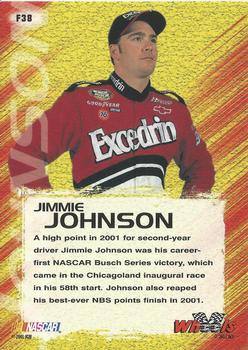 2002 Wheels High Gear - First Gear #F38 Jimmie Johnson Back