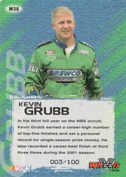 2002 Wheels High Gear - MPH #M36 Kevin Grubb Back