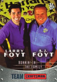 2003 Press Pass Craftsman #17 A.J. Foyt / Larry Foyt Front