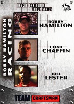 2003 Press Pass Craftsman #18 Bobby Hamilton / Chad Chaffin / Bill Lester Front