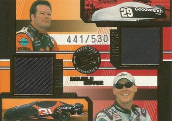 2003 Press Pass Eclipse - Under Cover Double Cover #DC 8 Kevin Harvick / Robby Gordon Front