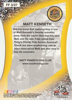 2003 Press Pass Optima - Fan Favorite #FF 3 Matt Kenseth Back