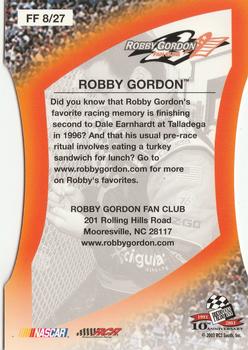 2003 Press Pass Optima - Fan Favorite #FF 8 Robby Gordon Back