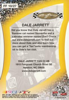2003 Press Pass Optima - Fan Favorite #FF 10 Dale Jarrett Back