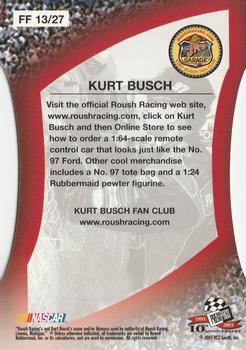 2003 Press Pass Optima - Fan Favorite #FF 13 Kurt Busch Back