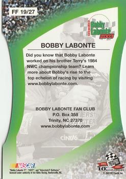 2003 Press Pass Optima - Fan Favorite #FF 19 Bobby Labonte Back
