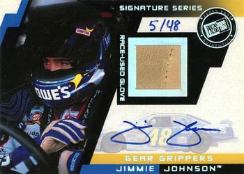 2003 Press Pass Stealth - Gear Grippers Drivers Autographs #GGD-JJ Jimmie Johnson Front