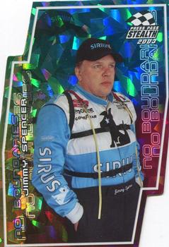 2003 Press Pass Stealth - No Boundaries #NB 23 Jimmy Spencer Front