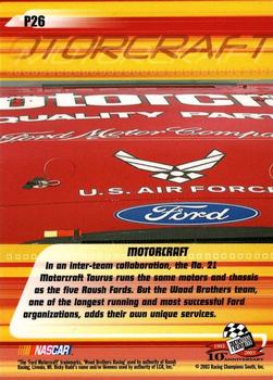 2003 Press Pass Stealth - Red #P26 Ricky Rudd's Car Back