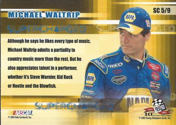 2003 Press Pass Stealth - Supercharged #SC 5 Michael Waltrip Back
