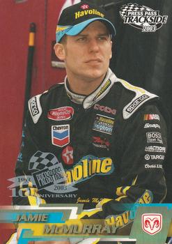 2003 Press Pass Trackside - Gold Holofoil #P14 Jamie McMurray Front