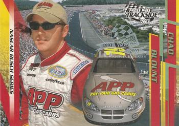 2003 Press Pass Trackside - Gold Holofoil #P40 Chad Blount Front