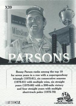 2003 Press Pass VIP - Explosives #X39 Benny Parsons Back