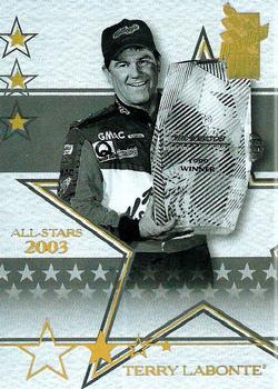 2003 Press Pass VIP - Explosives #X32 Terry Labonte Front