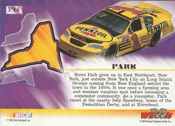 2003 Wheels American Thunder - Holofoil #P44 Steve Park Back
