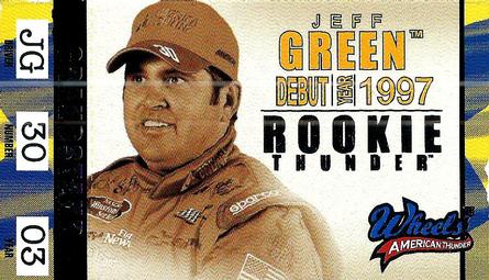 2003 Wheels American Thunder - Rookie Thunder #RT 11 Jeff Green Front