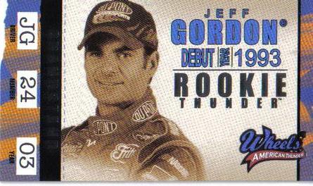 2003 Wheels American Thunder - Rookie Thunder #RT 9 Jeff Gordon Front