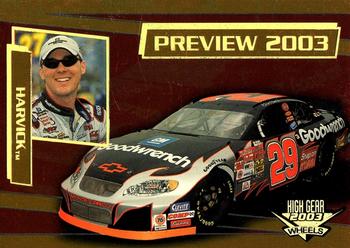 2003 Wheels High Gear - First Gear #F71 Kevin Harvick Front