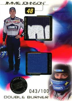 2004 Press Pass - Double Burner #DB 4 Jimmie Johnson Front