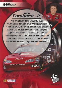 2004 Press Pass Collectors Series Making the Show #MS 5 Dale Earnhardt Jr. Back