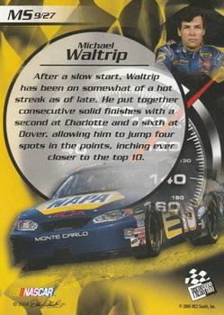 2004 Press Pass Collectors Series Making the Show #MS 9 Michael Waltrip Back