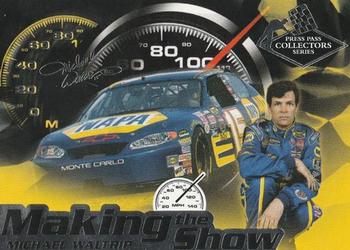 2004 Press Pass Collectors Series Making the Show #MS 9 Michael Waltrip Front