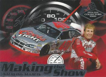 2004 Press Pass Collectors Series Making the Show #MS 19 Sterling Marlin Front