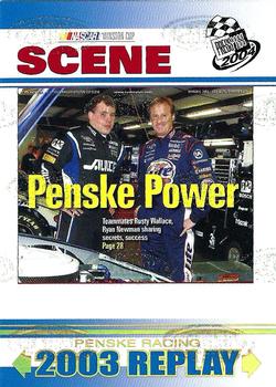 2004 Press Pass - Platinum #P76 Penske Power Front