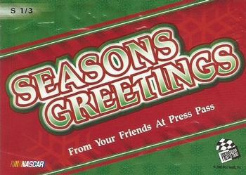 2004 Press Pass - Season's Greetings #S 1 Santa Back
