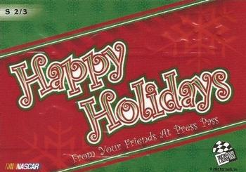 2004 Press Pass - Season's Greetings #S 2 Santa Back