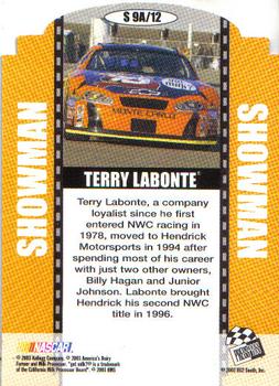 2004 Press Pass - Showman #S 9A Terry Labonte Back