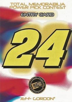 2004 Press Pass - Total Memorabilia Power Pick #TM 1 Jeff Gordon Front