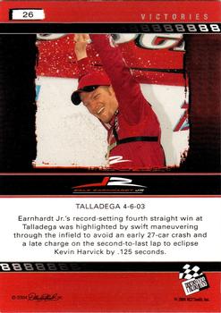 2004 Press Pass Dale Earnhardt Jr. #26 Dale Earnhardt Jr. V Talladega '03 Back