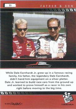 2004 Press Pass Dale Earnhardt Jr. #11 Dale Earnhardt Jr. / Dale Earnhardt Back