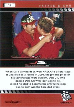 2004 Press Pass Dale Earnhardt Jr. #12 Dale Earnhardt Jr. / Dale Earnhardt Back
