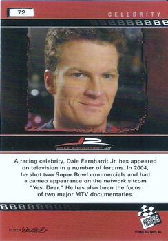 2004 Press Pass Dale Earnhardt Jr. #72 Dale Earnhardt Jr. Back