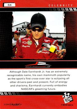 2004 Press Pass Dale Earnhardt Jr. #64 Dale Earnhardt Jr. Back