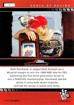 2004 Press Pass Dale Earnhardt Jr. #7 Dale Earnhardt Jr. Back