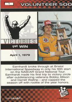 2004 Press Pass Dale Earnhardt The Legacy Victories #1 Dale Earnhardt Back